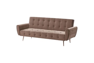 Bäddsoffa Selnes - Brun, koppar - Möbler - Soffa - Bäddsoffa - 3 sits bäddsoffa