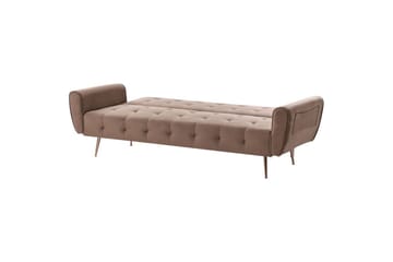 Bäddsoffa Selnes - Brun, koppar - Möbler - Soffa - Bäddsoffa - 3 sits bäddsoffa