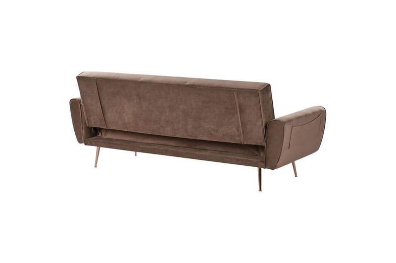 Bäddsoffa Selnes - Brun, koppar - Möbler - Soffa - Bäddsoffa - 3 sits bäddsoffa
