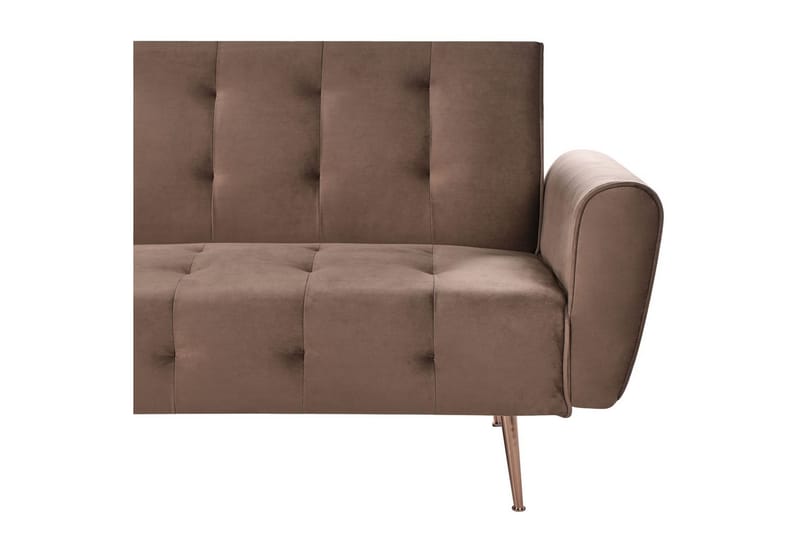Bäddsoffa Selnes - Brun, koppar - Möbler - Soffa - Bäddsoffa - 3 sits bäddsoffa