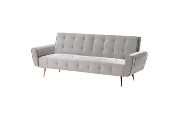 Bäddsoffa Selnes - Grå, koppar - Möbler - Soffa - Bäddsoffa - 3 sits bäddsoffa