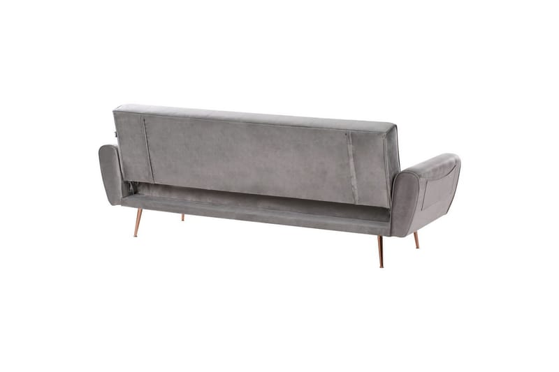 Bäddsoffa Selnes - Grå, koppar - Möbler - Soffa - Bäddsoffa - 3 sits bäddsoffa