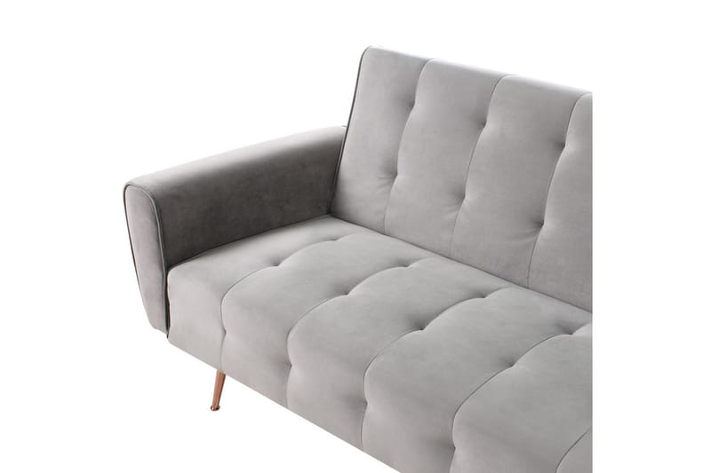 Bäddsoffa Selnes - Grå, koppar - Möbler - Soffa - Bäddsoffa - 3 sits bäddsoffa