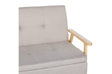 Bäddsoffa Tjorn - Beige, ljust trä, 185x110 cm - Möbler - Soffa - B äddsoffa - 3 sits bäddsoffa