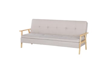 Bäddsoffa Tjorn - Beige, ljust trä, 185x110 cm - Möbler - Soffa - Bäddsoffa - 3 sits bäddsoffa