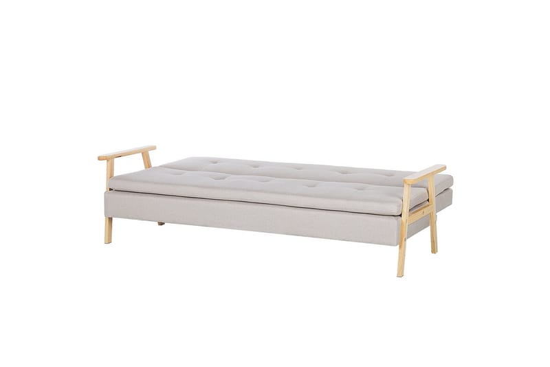 Bäddsoffa Tjorn - Beige, ljust trä, 185x110 cm - Möbler - Soffa - Bäddsoffa - 3 sits b�äddsoffa