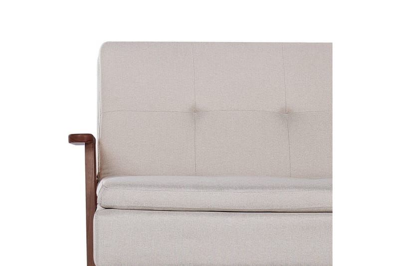 Bäddsoffa Tjorn - Beige, mörkt trä, 185x110 cm - Möbler - Soffa - Bäddsoffa - 3 sits bäddsoffa