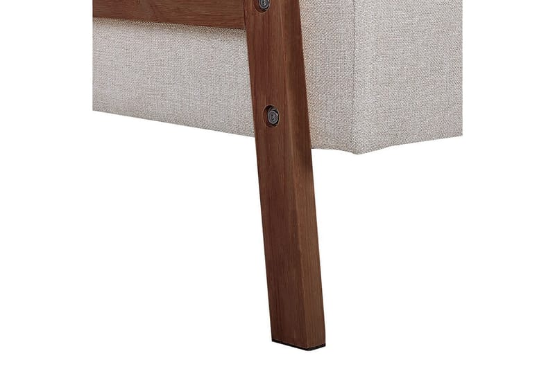 Bäddsoffa Tjorn - Beige, mörkt trä, 185x110 cm - Möbler - Soffa - Bäddsoffa - 3 sits bäddsoffa