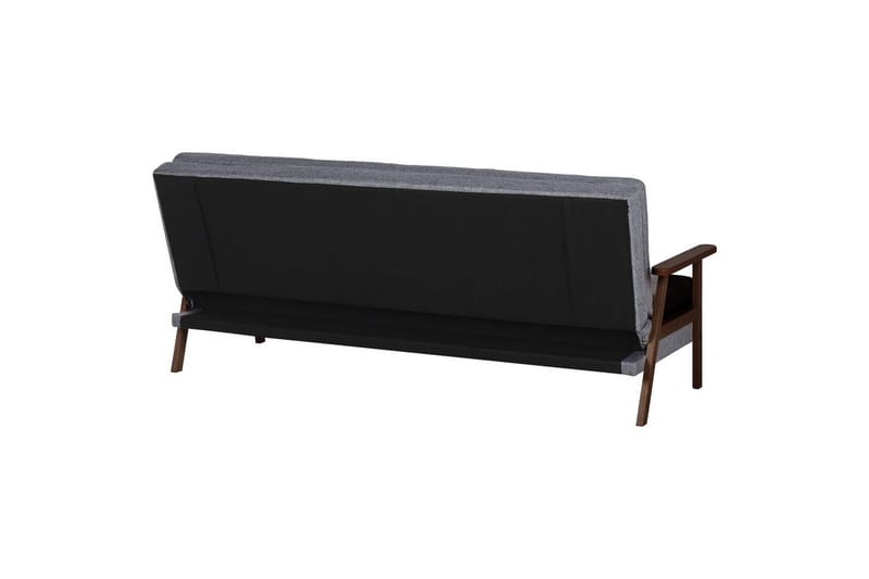 Bäddsoffa Tjorn - Grå, mörkt trä, 185x110 cm - Möbler - Soffa - Bäddsoffa - 3 sits bäddsoffa