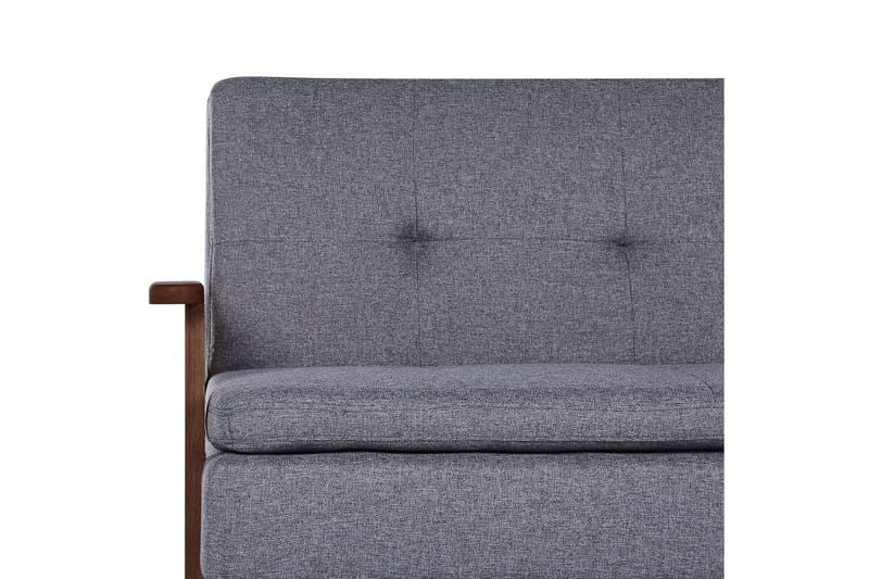 Bäddsoffa Tjorn - Grå, mörkt trä, 185x110 cm - Möbler - Soffa - Bäddsoffa - 3 sits bäddsoffa