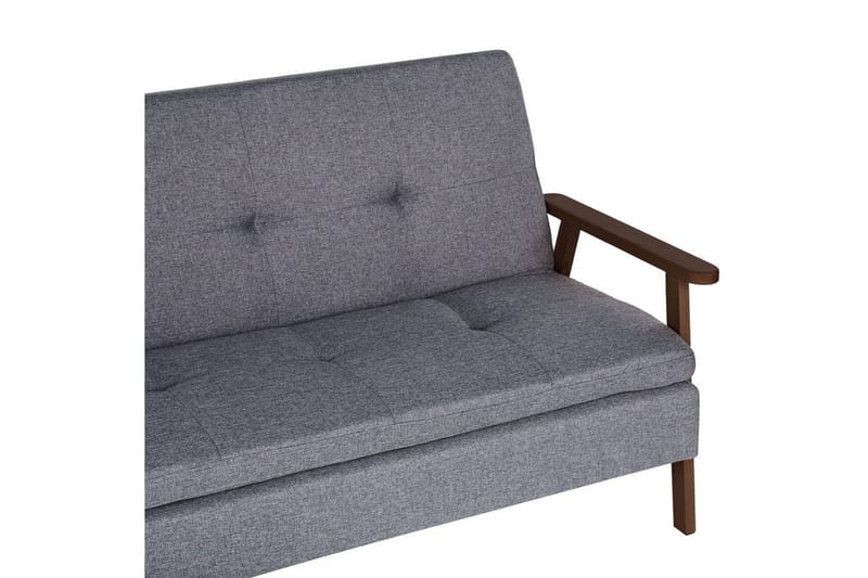 Bäddsoffa Tjorn - Grå, mörkt trä, 185x110 cm - Möbler - Soffa - Bäddsoffa - 3 sits bäddsoffa