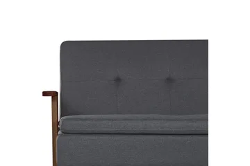 Bäddsoffa Tjorn - Mörkgrå, mörkt trä, 185x110 cm - Möbler - Soffa - Bäddsoffa - 3 sits bäddsoffa