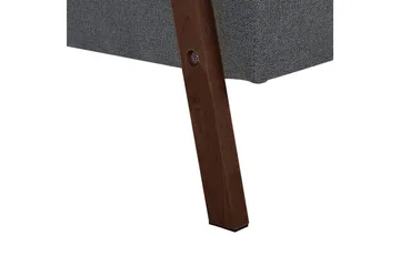 Bäddsoffa Tjorn - Mörkgrå, mörkt trä, 185x110 cm - Möbler - Soffa - Bäddsoffa - 3 sits bäddsoffa