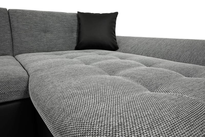 Dewitt 3-sits Bäddsoffa - Grå - Möbler - Soffa - Bäddsoffa - U bäddsoffa