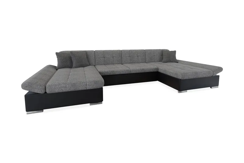 Dewitt 3-sits Bäddsoffa - Grå - Möbler - Soffa - Bäddsoffa - U bäddsoffa