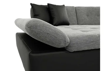 Dewitt 3-sits Bäddsoffa - Grå - Möbler - Soffa - Bäddsoffa - U bäddsoffa