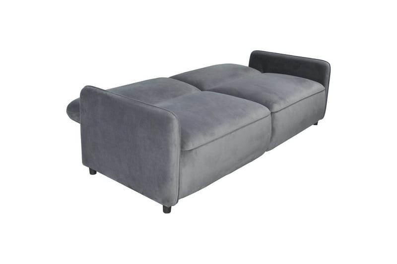 Bäddsoffa utan divan & schäslong Loft24 Bäddsoffa Loft24 Alicia Grey Velvet - Möbler - Soffa - Bäddsoffa - 3 sits bäddsoffa