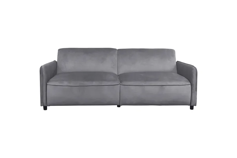 Bäddsoffa utan divan & schäslong Loft24 Bäddsoffa Loft24 Alicia Grey Velvet