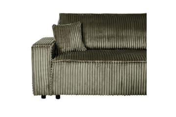 Bäddsoffa Vänstervänd Abacka - Grön, Svart - Möbler - Soffa - Bäddsoffa - Bäddsoffa längsbäddad