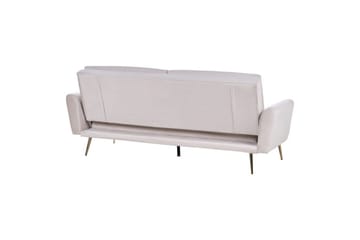Bäddsoffa Vettre - Beige, guld - Möbler - Soffa - Bäddsoffa - 3 sits bäddsoffa