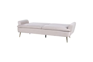 Bäddsoffa Vettre - Beige, guld - Möbler - Soffa - Bäddsoffa - 3 sits bäddsoffa