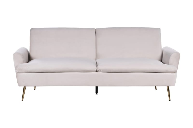 Bäddsoffa Vettre - Beige, guld - Möbler - Soffa - Bäddsoffa - 3 sits bäddsoffa