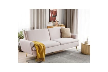 Bäddsoffa Vettre - Beige, guld - Möbler - Soffa - Bäddsoffa - 3 sits bäddsoffa