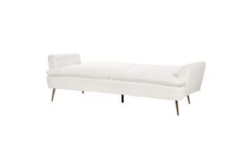 Bäddsoffa Vettre - Vitt, guld - Möbler - Soffa - Bäddsoffa - 3 sits bäddsoffa