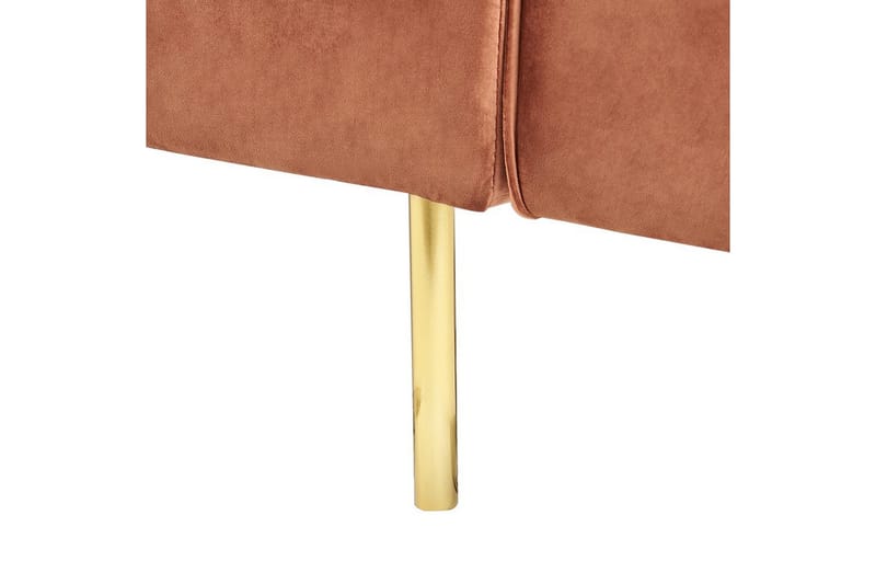 Bäddsoffa Visnes Brun, Guld - Brun, Guld - Möbler - Soffa - Bäddsoffa - 3 sits bäddsoffa
