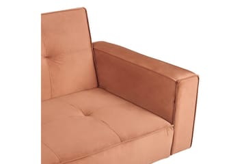 Bäddsoffa Visnes Brun, Guld - Brun, Guld - Möbler - Soffa - Bäddsoffa - 3 sits bäddsoffa