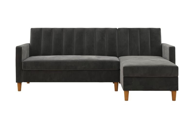 Bäddsoffa Wheatride - Mörkgrå - Möbler - Soffa - Bäddsoffa - Bäddsoffa längsbäddad