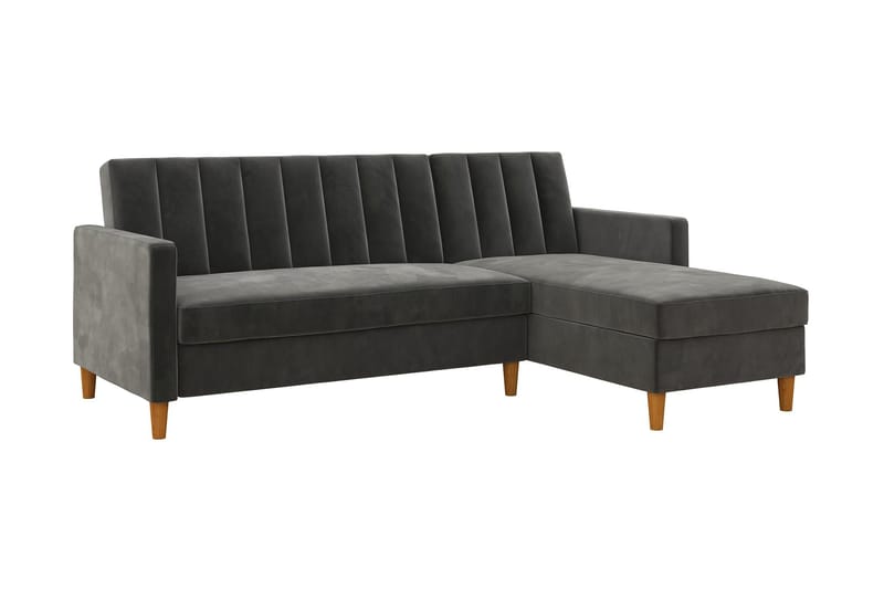 Bäddsoffa Wheatride - Mörkgrå - Möbler - Soffa - Bäddsoffa - Bäddsoffa längsbäddad