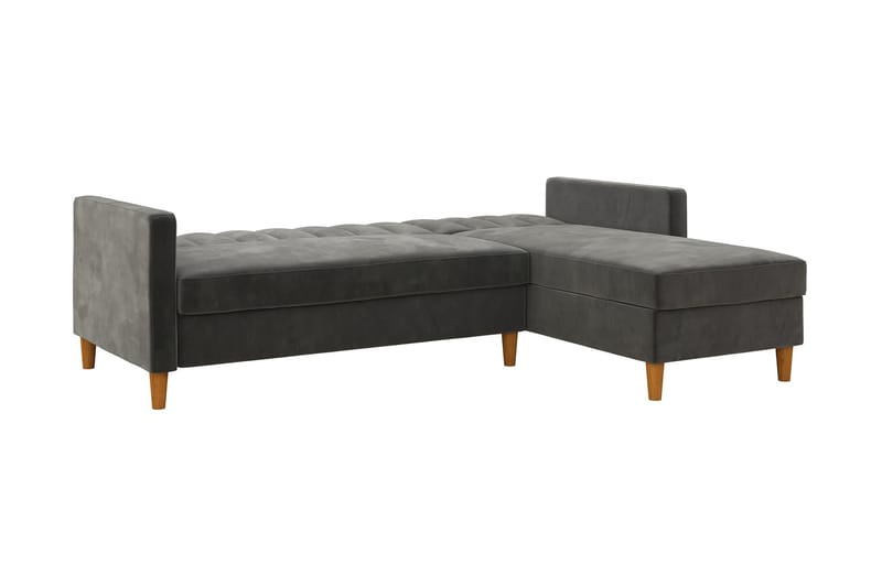 Bäddsoffa Wheatride - Mörkgrå - Möbler - Soffa - Bäddsoffa - Bäddsoffa längsbäddad