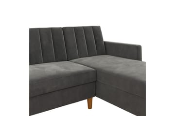 Bäddsoffa Wheatride - Mörkgrå - Möbler - Soffa - Bäddsoffa - Bäddsoffa längsbäddad