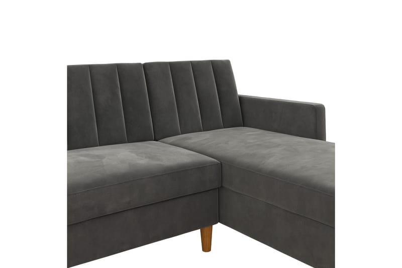 Bäddsoffa Wheatride - Mörkgrå - Möbler - Soffa - Bäddsoffa - Bäddsoffa längsbäddad