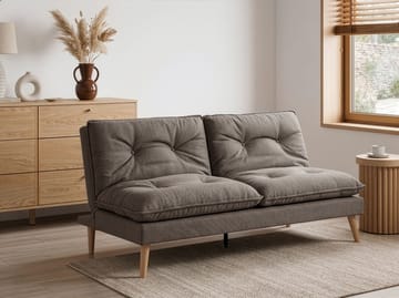 Bäddsoffa Yila - Brun - Möbler - Soffa - Bäddsoffa - 3 sits bäddsoffa