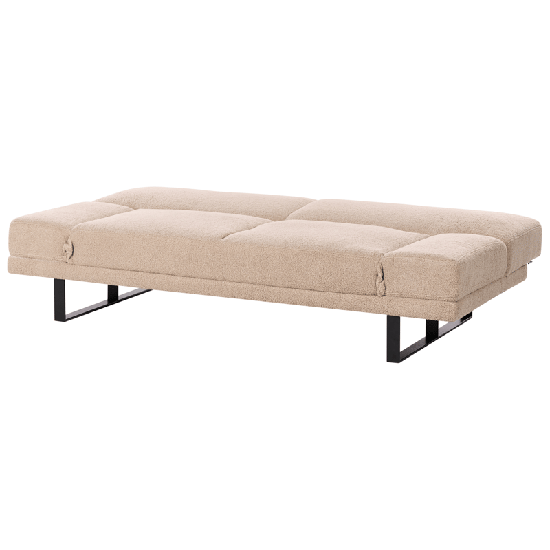 Bäddsoffa York Bouclé - Sandbeige - Möbler - Soffa - Bäddsoffa - 2 sits bäddsoffa