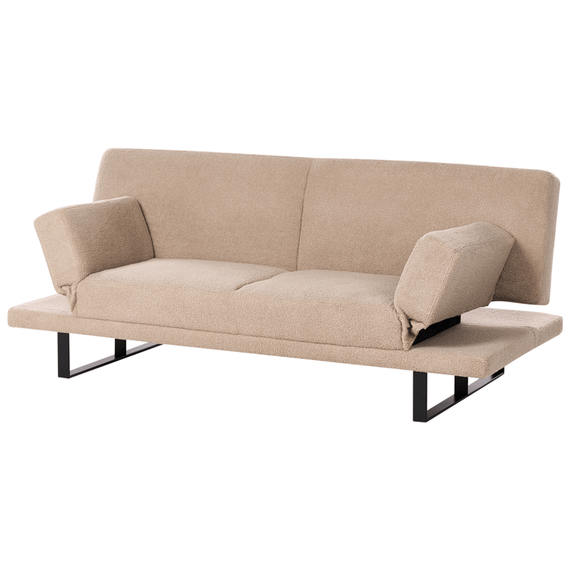 Bäddsoffa York Bouclé - Sandbeige - Möbler - Soffa - Bäddsoffa - 2 sits bäddsoffa