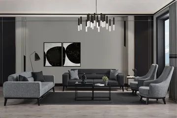 Banjo Bäddsoffa 4-sits - Ljusgrå - Möbler - Soffa - Bäddsoffa - 4 sits bäddsoffa