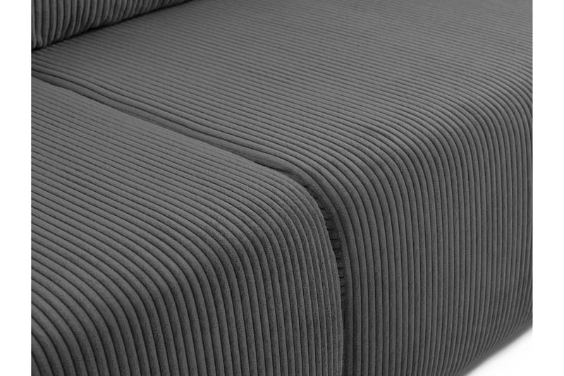 Barile Bäddsoffa 3-sits i Plysch - Grå - Möbler - Soffa - Bäddsoffa - 3 sits bäddsoffa