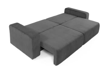 Barile Bäddsoffa 3-sits i Plysch - Vit - Möbler - Soffa - Bäddsoffa - 3 sits bäddsoffa