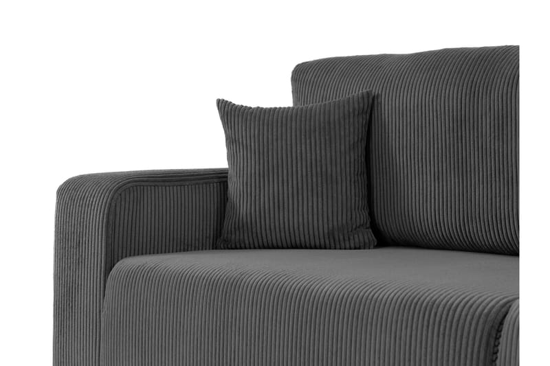Barile Bäddsoffa 3-sits i Plysch - Vit - Möbler - Soffa - Bäddsoffa - 3 sits bäddsoffa