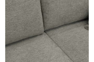 Barile Bäddsoffa Dubbeldivan 4-sits i Plysch - Brun - Möbler - Soffa - Bäddsoffa - U bäddsoffa