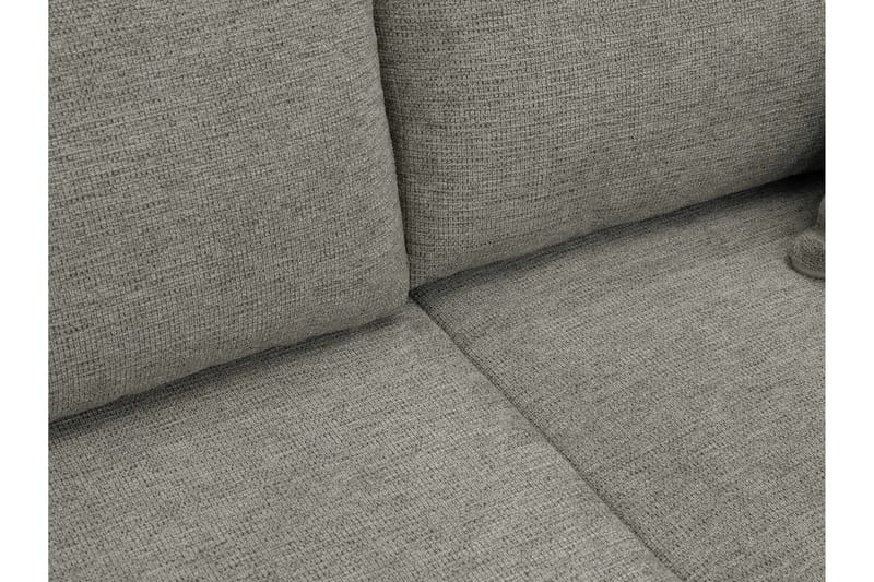 Barile Bäddsoffa Dubbeldivan 4-sits i Plysch - Brun - Möbler - Soffa - Bäddsoffa - U bäddsoffa