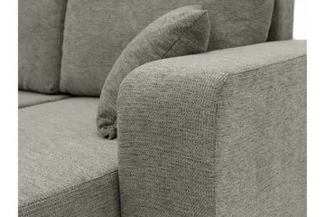 Barile Bäddsoffa Dubbeldivan 4-sits i Plysch - Brun - Möbler - Soffa - Bäddsoffa - U bäddsoffa