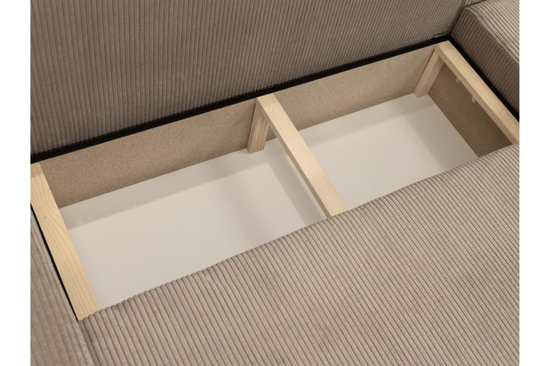 Barile Bäddsoffa med Divan 3-sits i Plysch - Vit - Möbler - Soffa - Bäddsoffa - Bäddsoffa divan