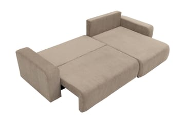 Barile Bäddsoffa med Divan 3-sits i Plysch - Brun - Möbler - Soffa - Bäddsoffa - Bäddsoffa divan