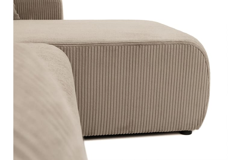 Barile Bäddsoffa med Divan 3-sits i Plysch - Grå - Möbler - Soffa - Bäddsoffa - Bäddsoffa divan