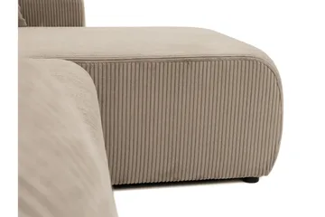 Barile Bäddsoffa med Divan 3-sits i Plysch - Vit - Möbler - Soffa - Bäddsoffa - Bäddsoffa divan