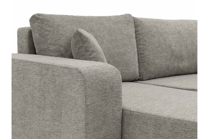 Barile Bäddsoffa med Divan 3-sits i Plysch - Beige - Möbler - Soffa - Bäddsoffa - Bäddsoffa divan